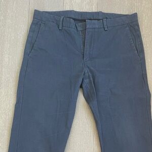 Theory Zaine Blue Straight Fit Khaki Casual Men's Pants 33 x 32